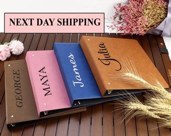 Personalized Binder, Custom Binder, Leather Binder, 3-ring Binder ...