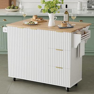 win2win Rolling Kitchen Island with Storage, India | Ubuy