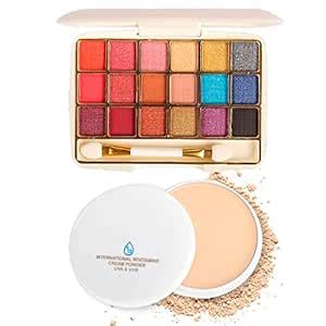 Buy Adbeni Natural Makeup Pressed compact Powder & 18 Color Mini ...