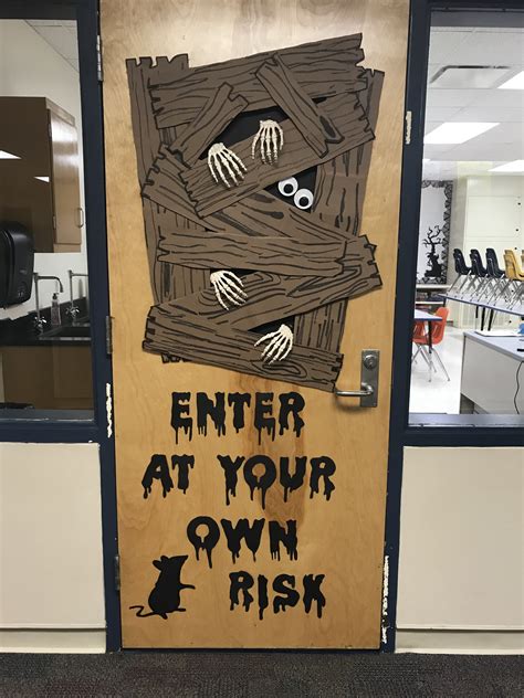 Spooky Halloween Classroom Door Decor