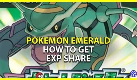 Ubicación de Pokémon Emerald Exp Share: dónde encontrarlo - 4pmtech (Spain)