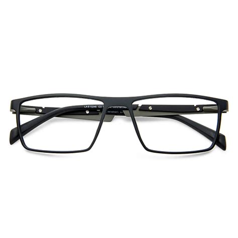 Buy Matte Black Grey Full Rim Rectangle Lenskart Air Essentials LA ...
