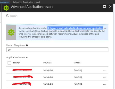 Image result for Azure PowerShell Restart Button