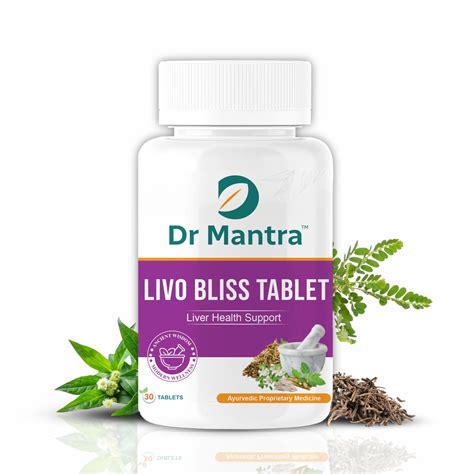 Dr Mantra Ayurvedic Livo Bliss Tablets for Fatty Liver| 30 Tablets ...