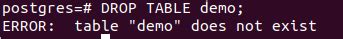 Image result for Drop Table If Exsists Do in SQL Postgres