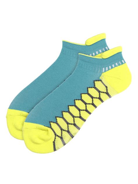 Green Sports Socks for Men and Women: Multicolor Ankle socks