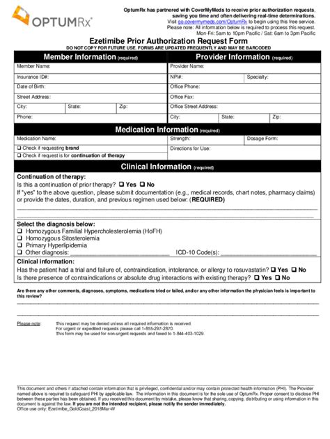 Fillable Online Prior Authorization Request Form Member Information ...