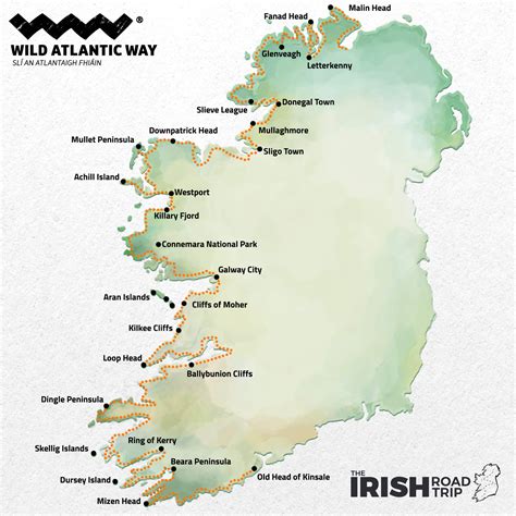 Wild Atlantic Way: Map, Attractions + Itinerary
