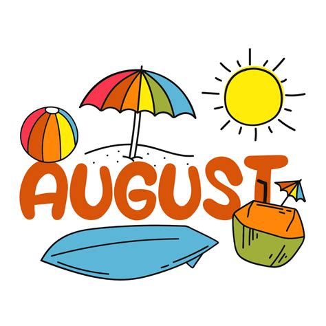 August Clipart Free