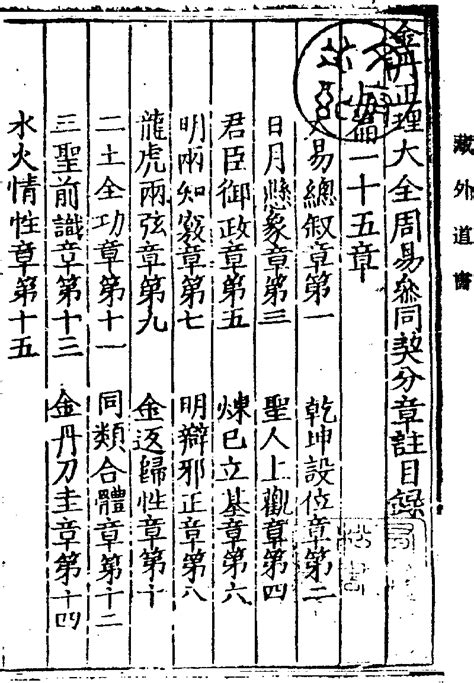 《周易参同契分章注》 (Library) - Chinese Text Project