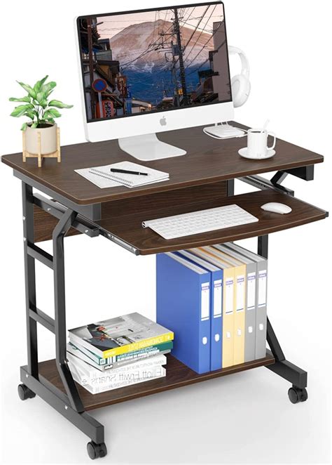 TEKAVO Computer Desk, PC Desk, for Telework, Desk with Rack, Computer ...