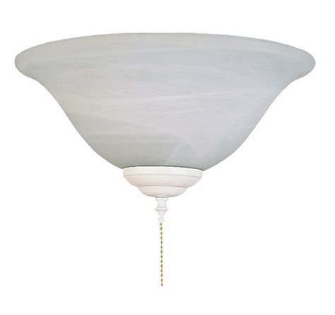 Royal Pacific 1RP180WH-L Alabaster Bowl Ceiling Fan Light Kit, White ...