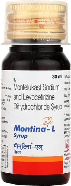 Montina L Bottle Of 30ml Syrup: Uses, Side Effects, Price & Dosage ...