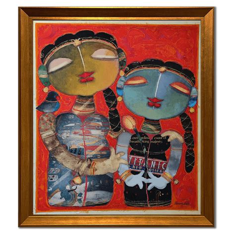 G Subramanian - Sisters | Contemporary Indian Art – KYNKYNY Art Gallery
