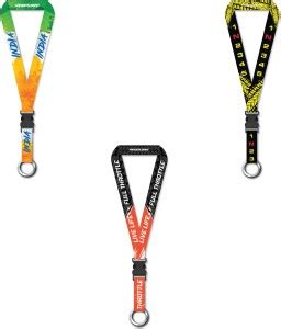 Wanderlooms Multicolor Satin Fabric Biker Lanyard Key Tags Key Chain ...