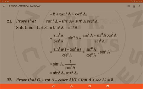 how to prove tan^2a -sin^2a = sin^4a sec^2a - Brainly.in