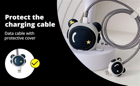 iTronix Cable Protector with 3D Cute Pattern for iPhone Charger only ...