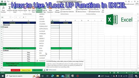 Image result for Excel V Look Up Guide