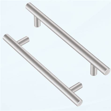6 Pack Cabinet Handles 6-1/4in(160mm) Hole Centers, Stainless Steel ...