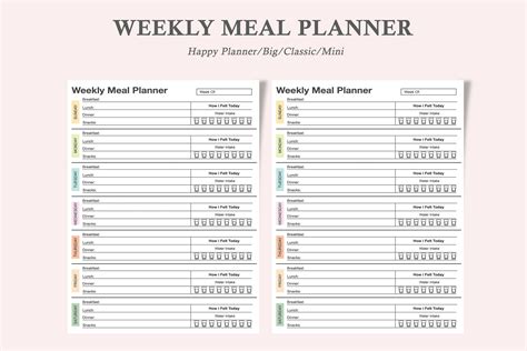 Weekly Menu Planner 的图像结果