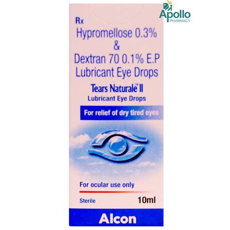 Tears Naturale II Lubricant Eye Drops 10 ml Price, Uses, Side Effects ...