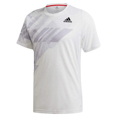 adidas mens Freelift Printed Tee HEAT.RDY White/Power Pink Small ...