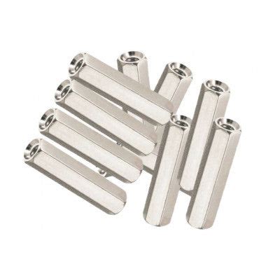 M4x30mm Female to Female Nickel Plated Brass Hex Standoff Spacer - 5 P ...