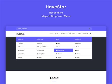Image result for Mega Menu Hover Function Code