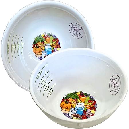 Buy PORTION CONTROL BOWL, PORCELAIN SET OF 2 for Weight Loss, Diabetes ...