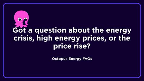 Got a question about the energy crisis, high energy prices, or the ...