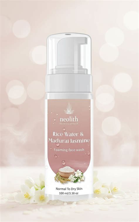 Rice water & madurai jasmine foaming face wash | NEOLITH – HalfPe