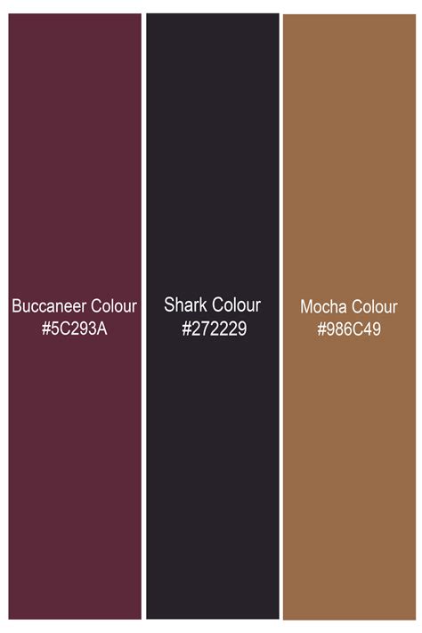 Buccaneer Wine and Shark Black Formal/Casual Textured Premium Cotton ...