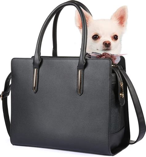 NewEle Fashion Dog Purse Carrier for Small Dogs with Shoulder Strap ...