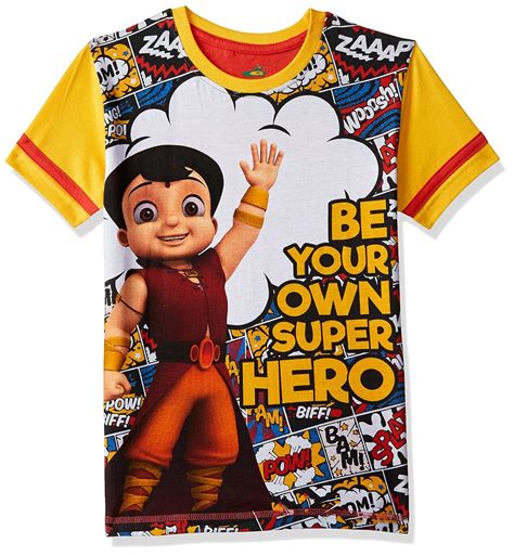 Buy Chhota Bheem Boy's Cotton T-Shirt (Ggapp-Cb501D_Multi-Color_7-8 ...