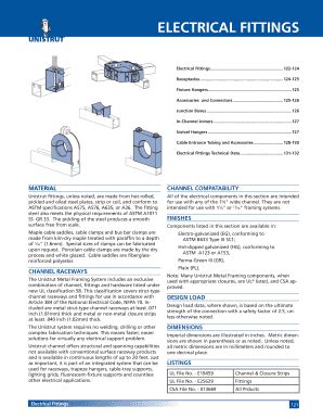 Fillable Online ELECTRICAL FITTINGS Fax Email Print - pdfFiller