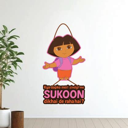 Dora Funny Wall Hanging – Sukoon Kahan Hai? – MDFkart