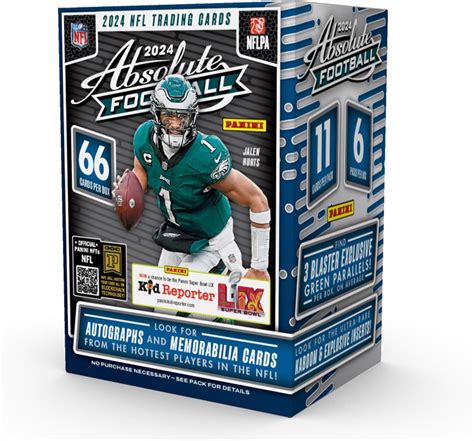 2024 Panini Absolute Football NFL Trading Cards Blaster Box : Amazon ...