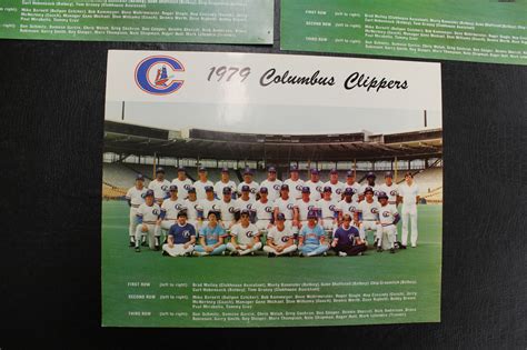 1979 Columbus Clippers Team Photo Color 8x10 Team Issue LOT 3 Photos ...