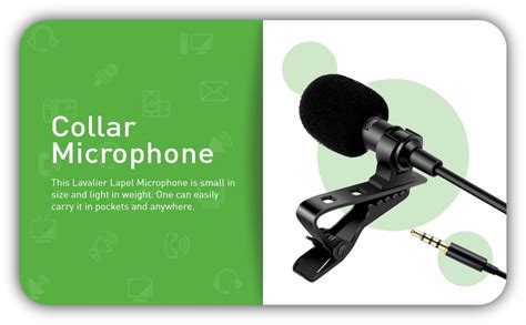 HUMBLE Clip-On Lapel Collar Mic – Dynamic 3.5mm Microphone for Clear ...