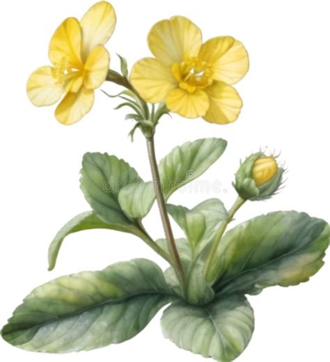 Primrose Clipart. a Cute Primrose Flower Icon. AI-Generated. Stock ...
