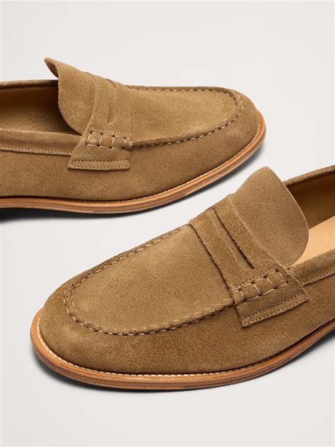 Suede Penny Loafer | Banana Republic