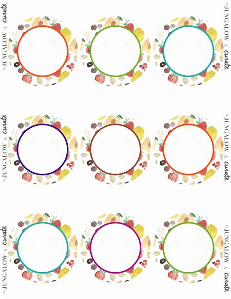 Printable Circle Sticker Labels