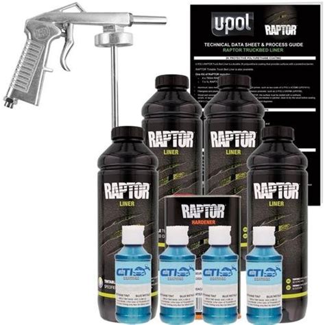 Buy U-POL Raptor Blue Metallic Urethane Spray-On Truck Bed Liner ...