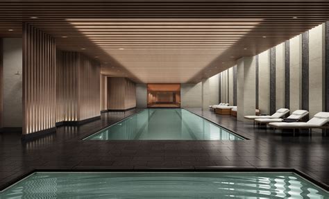 Indoor Swimming Pool Design at 111 Murray: Luxury Amenities