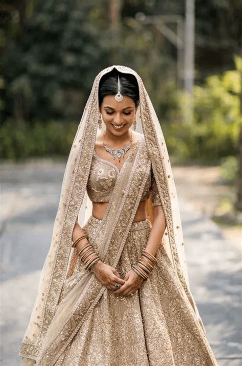 Gorgeous Gold & Ivory Lehengas You Will Crush On Under 40K!