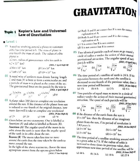 12. JEE Gravitation - Topie Kepler's Law And Uuiversal Law of ...
