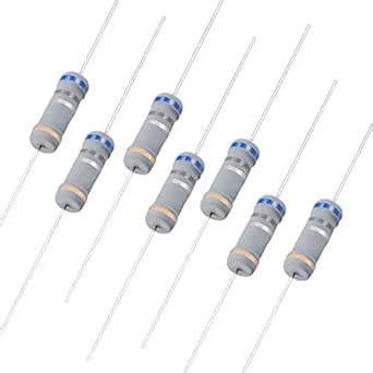 uxcell 50Pcs 0.68 Ohm Resistor, 2W 5% Tolerance Carbon Film Resistors ...