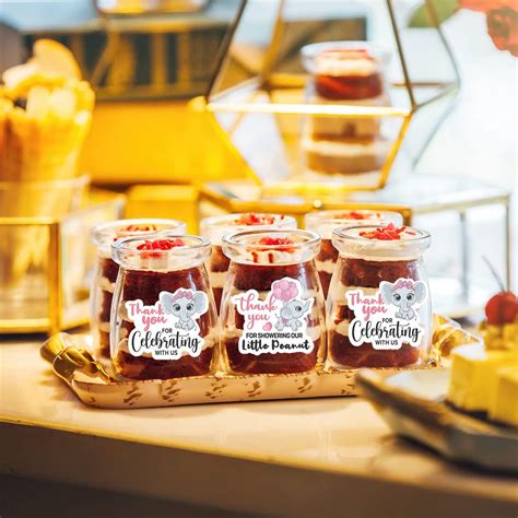 Kaecery Cute Thank You for Celebrating with Us Pink Elephant India | Ubuy