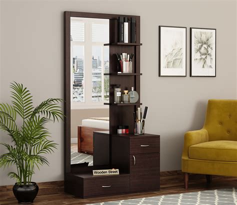 Buy Taryn Engineered wood Dressing Table with Storage Cabinet and ...