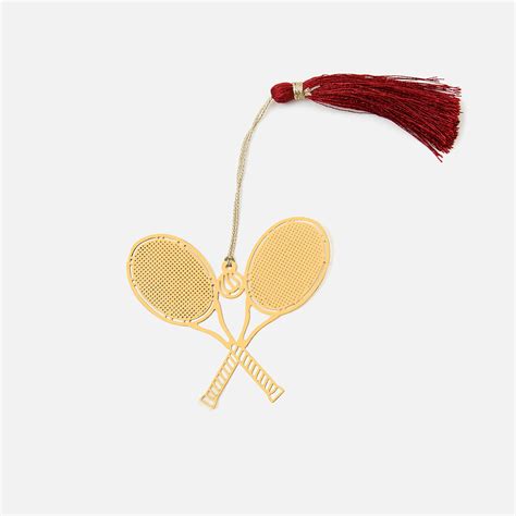 Brass Badminton Design bookmark – DecorTwist
